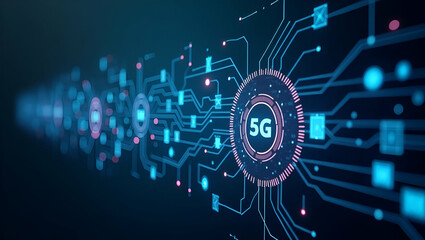 Comprehensive 5G Solutions: Modern Technology Frameworks & Integrated Digital Systems for Innovative Enterprise Networks - Photo Stock Concept