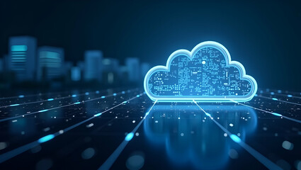 Optimized Cloud Computing Performance: High-Speed Data Processing & Resilient Infrastructure for Efficient Resource Utilization in Photo Stock Concept
