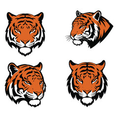 Minimalist Tiger Head Line Logo Design Bundle – Modern & Versatile Branding Solution