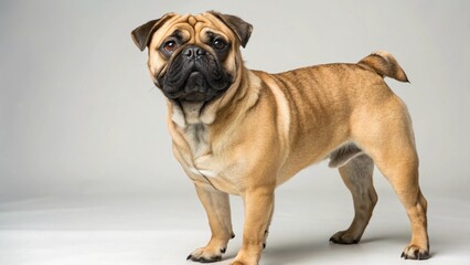 Obraz premium American Pugabull on studio background 