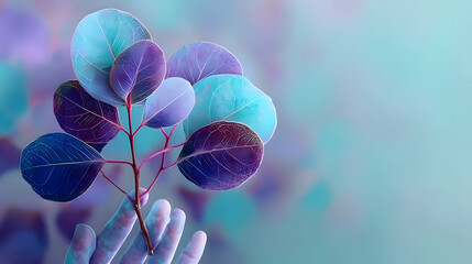 World Mental Health Day abstract background. Featuring soft greens, blues, and purples. Highlighting mental health awareness, support, and well-being. Perfect for World Mental Health Day