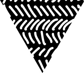 Hand drawn triangle texture