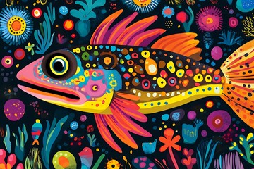 Colorful Fish Underwater Scene