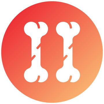 Vector Design Bone Icon Style