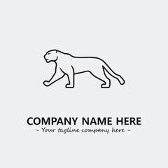 Phanter illustration black and white for logo company vector image
Phanter illustration black and white for logo company vector image
