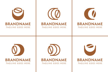 Letter C D U Coffee Bean Logo, for coffee shops, roasters, or brands in the beverage © Prayoga