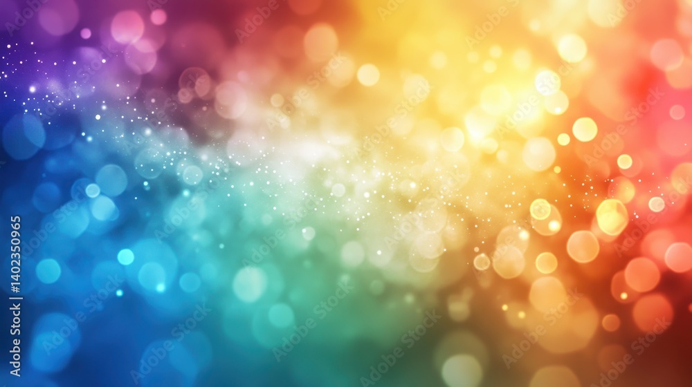 Wall mural abstract colorful background containing bokeh lights of various shapes