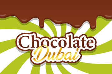 Chocolate Dubai background Abstract chocolate cream sunbeams design vector