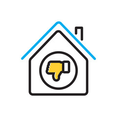 Multi color icon for unlike