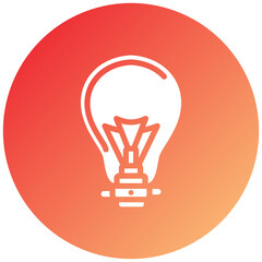 Vector Design Lightbulb Icon Style