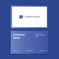 Business card design template minimalist