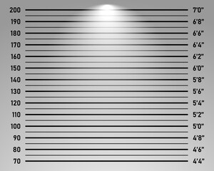 Police lineup or mugshot background vector illustration