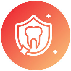 Tooth Protection Icon Style