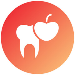 Tooth Nutrition Icon Style