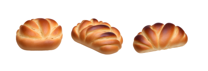 Set of Fresh Breads Loaf with Transparent Background. Generative Ai.