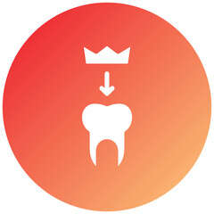 Dental Crown Icon Style