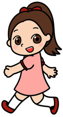 걸어가는 아이