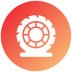 Flat Tire Icon Style