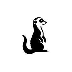 Fototapeta premium meerkat silhouette , meerkat vector 