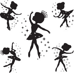 Ballerina with Stars, Ballet Dancer, Little Ballerina © TrangNBVN