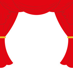 Theatre Curtain Illustration