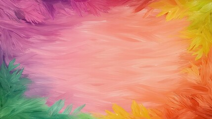 Obraz premium A colorful symphony of abstract forms, modern art painting on vibrant canvas vivid