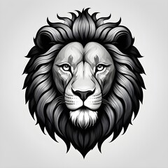Obraz premium lion head vector