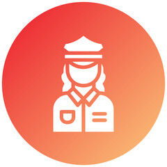 Lady Police Icon Style