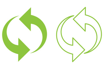 rotate arrow icon, refresh and reload icon vector illustration