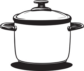 cooking pot isolated on white