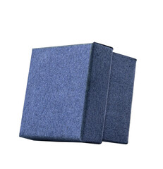 Brown Kraft Paper Box Isolated on White Background – Eco-Friendly Recycled Packaging