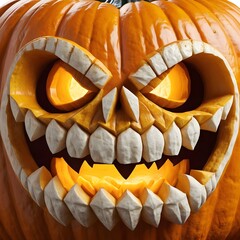 Evil Grinning Jack-o'-lantern