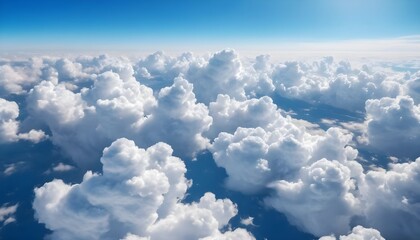 Aerial View of Cumulus Clouds
