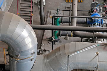 Industrial pipeline equipment of the factory