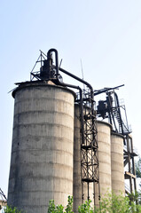 Abandoned cement manufacturers, industrial buildings