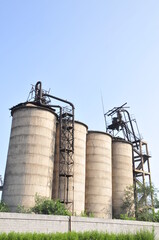 Abandoned cement manufacturers, industrial buildings