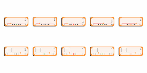 Retro Music Player Element