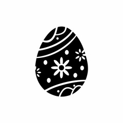 creative details Easter Egg Icon Vector Illustration