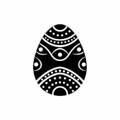 creative details Easter Egg Icon Vector Illustration