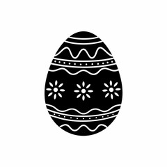 creative details Easter Egg Icon Vector Illustration