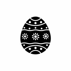 creative details Easter Egg Icon Vector Illustration