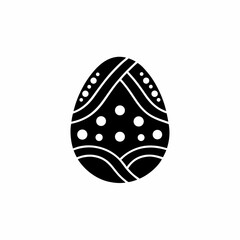 creative details Easter Egg Icon Vector Illustration