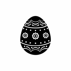 creative details Easter Egg Icon Vector Illustration