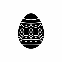 creative details Easter Egg Icon Vector Illustration