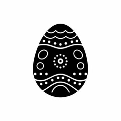 creative details Easter Egg Icon Vector Illustration