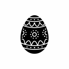 creative details Easter Egg Icon Vector Illustration
