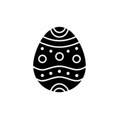 creative details Easter Egg Icon Vector Illustration