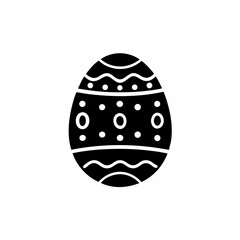 creative details Easter Egg Icon Vector Illustration