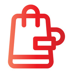 shopping bag gradient icon