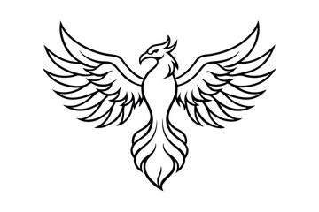 Obraz premium a mythical phoenix rising 